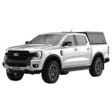 Double Cab Ford pickup truck, fitted with the Alu-Cab Explorer Canopy. Camp4x4 camp 4x4, overlanding, camping. Double Cab. Single Cab. Extra Cab 