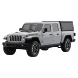Jeep Gladiator truck fitted with the Alu-Cab Contour Canopy DC. Camp4x4 camp 4x4, overlanding, camping. Double Cab. Single Cab. Extra Cab