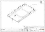 Alu-Cab Canopy Table Slide Bracket diagram on a white background