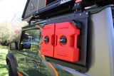Alu-Cab Jimny Exterior Molle Plate mounted to  Suzuki Jimny, with Jerry Can Holder Mount