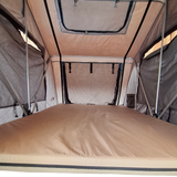 Interior view of the Front Runner Rooftop tent. Camp4x4 camp 4x4, overlanding, camping