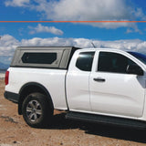 Ford Ranger, fitted with the Alu-Cab Contour Canopy XC. Camp4x4 camp 4x4, overlanding, camping. Double Cab. Single Cab. Extra Cab